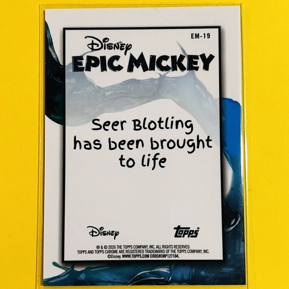 2026 Topps Disney‎ Neon-Epic Mickey-Seer Blotling #EM-19